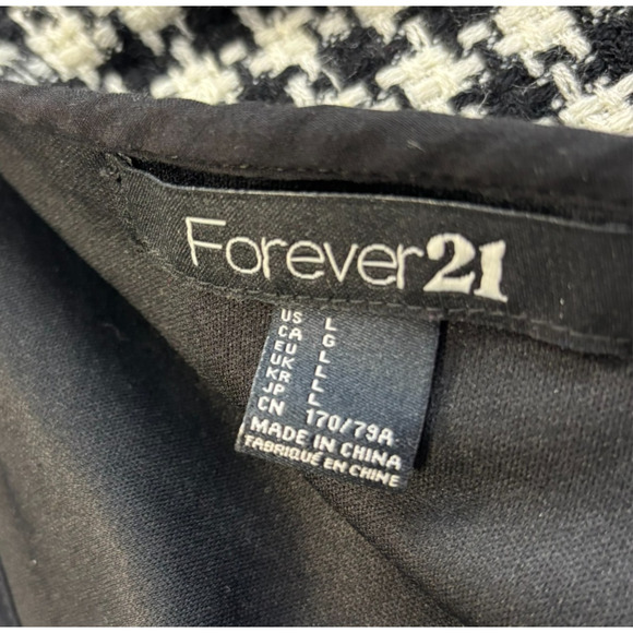 Y2k Houndstooth Mini Skirt Large Academia Preppy Twee Pockets Schoolgirl Lined - Picture 5 of 8